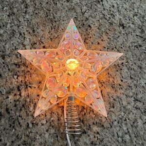 Iridescent Star Tree Topper